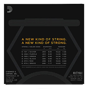 D Addario NYXL1046 Nickel Wound Electric Guitar Strings, 010-.046 Regular Light 